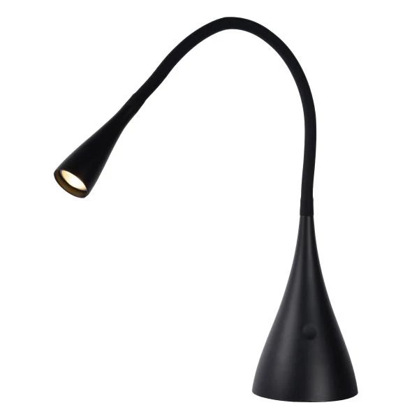 Lucide ZOZY - Lampe de bureau - LED 3 StepDim - 1x4W 3000K - Noir - détail 1